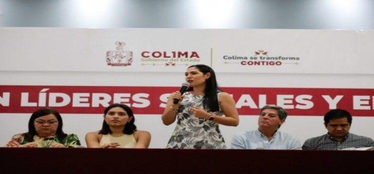 Gobernadora mantiene reunión con líderes empresariales