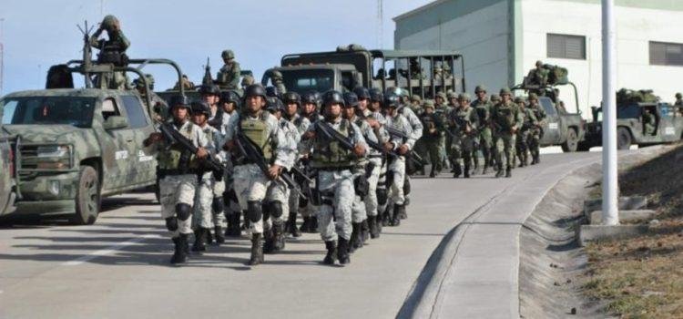 Despliegan 300 elementos del Ejército y de la guardia nacional en el estado