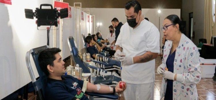 Con éxito realizan octava jornada de donación de sangre en el Estado