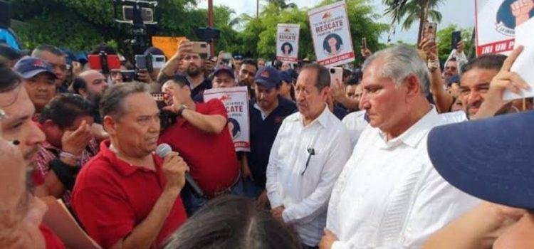 Adán Augusto culpa a la gobernadora de Colima de incumplir a sindicalizados