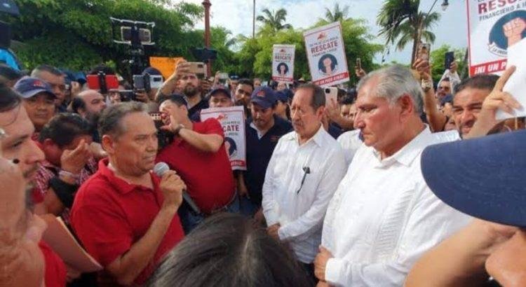 Adán Augusto culpa a la gobernadora de Colima de incumplir a sindicalizados