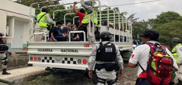 Realizan simulacro de evacuación por actividad volcánica en Colima