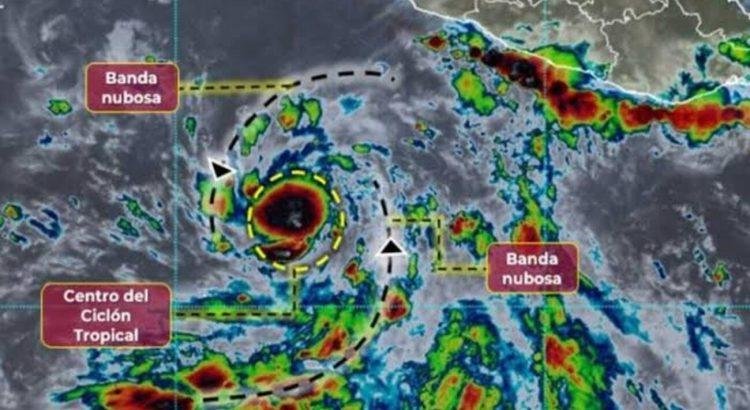 Tormenta Tropical Jova se localiza al suroeste de Colima