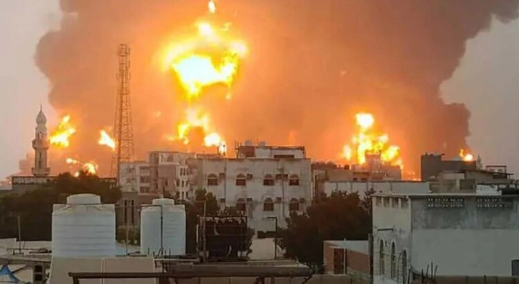 Hutíes acusan a Israel de bombardeos en Hodeida tras ataque en Tel Aviv