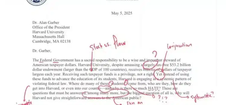 Secretaria de Educación envía carta a Harvard… plagada de errores gramaticales