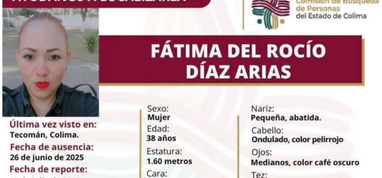A 15 días de su desaparición, sigue sin rastro de agente de policía de Tecomán, Colima