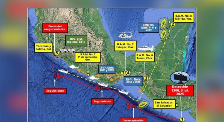 México desmiente a Harfuch: avioneta no salió de El Salvador