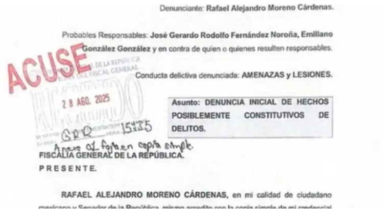 Denunció Alejandro Moreno a Gerardo Fernández Noroña Denunció Alejandro Moreno a Gerardo Fernández Noroña
