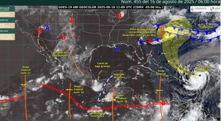 Colima enfrentará lluvias fuertes y rachas de viento por el monzón
