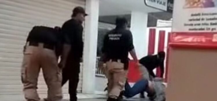 Denuncian presunto abuso de seguridad privada en la Terminal de Los Rojos, Colima