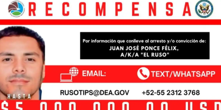 Ofrece Estados Unidos 5 millones de dólares por la captura de “El Ruso” Ofrece Estados Unidos 5 millones de dólares por la captura de “El Ruso”