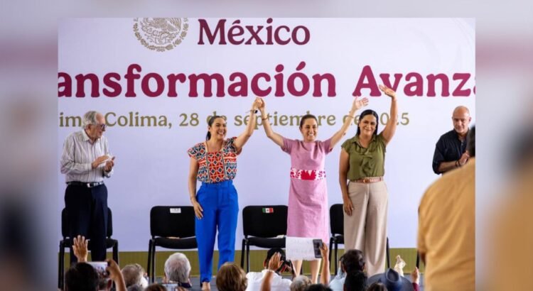 Más de 115 mil personas salieron de la pobreza en Colima, Sheinbaum