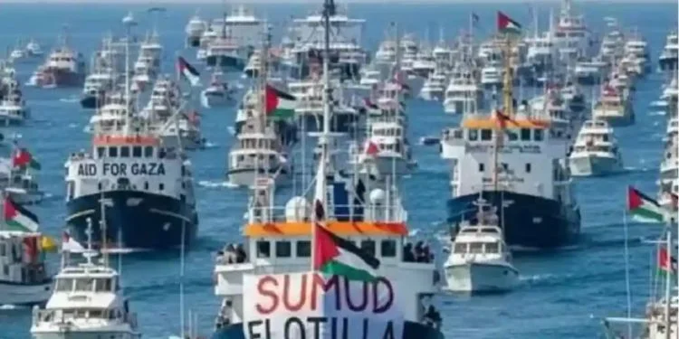 Sigue flotilla internacional avanzando hacia Gaza pese a intercepción de Israel