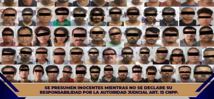 Operativos en Colima dejan 65 detenidos en una semana