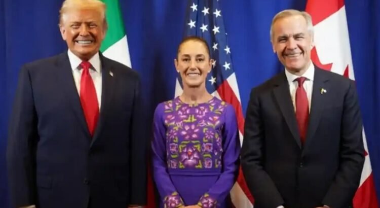 Se reunió Sheinbaum con Trump y Mark Carney